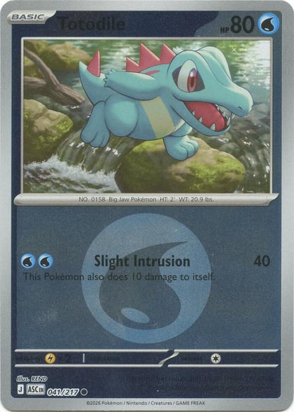Totodile (Energy Symbol Pattern), ME: Ascended Heroes 041/217