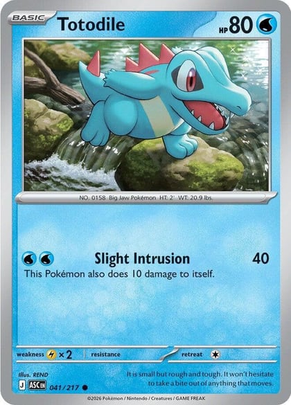 Totodile, ME: Ascended Heroes 041/217