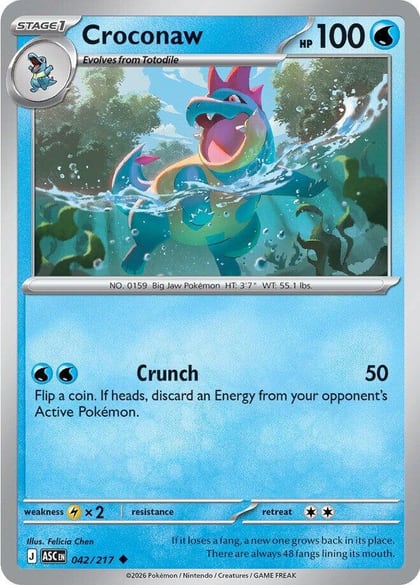 Croconaw, ME: Ascended Heroes 042/217