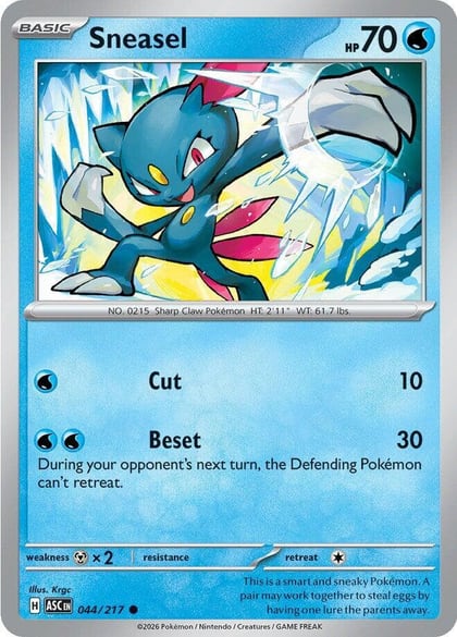 Sneasel, ME: Ascended Heroes 044/217