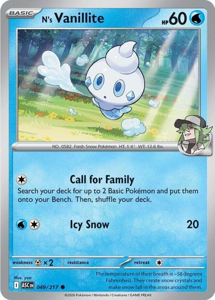 N's Vanillite, ME: Ascended Heroes 049/217