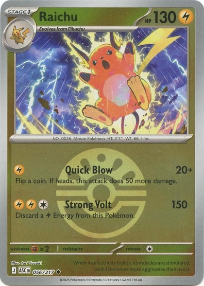 Raichu (Friend Ball), ME: Ascended Heroes 056/217