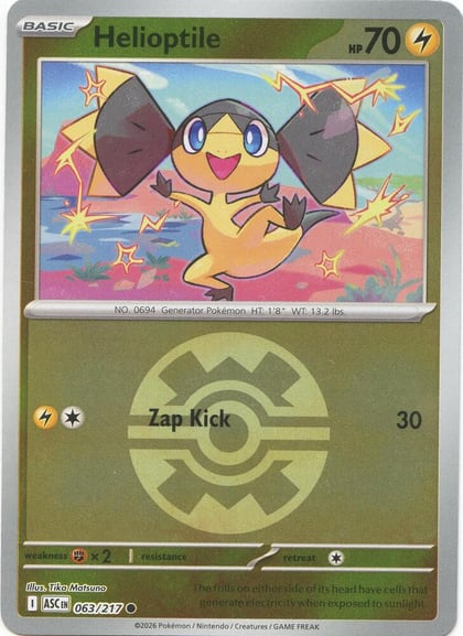 Helioptile (Quick Ball), ME: Ascended Heroes 063/217