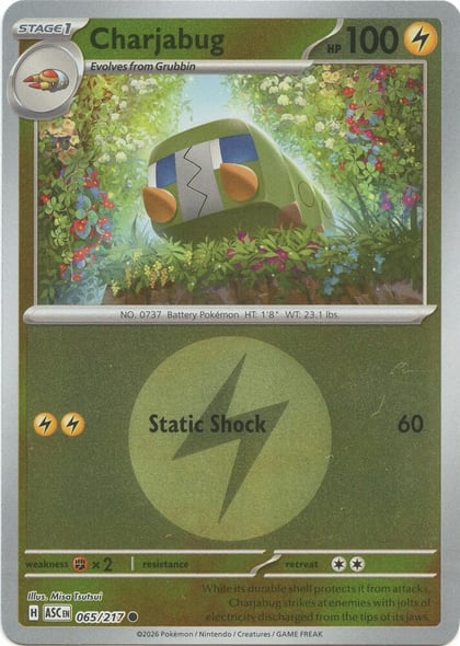 Charjabug (Energy Symbol Pattern), ME: Ascended Heroes 065/217