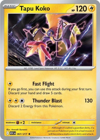 Tapu Koko, ME: Ascended Heroes 067/217