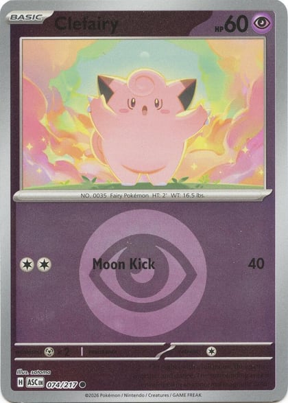 Clefairy (Energy Symbol Pattern), ME: Ascended Heroes 074/217