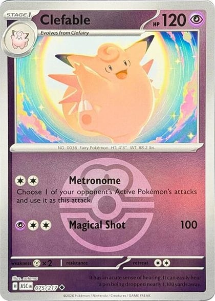 Clefable (Love Ball), ME: Ascended Heroes 075/217