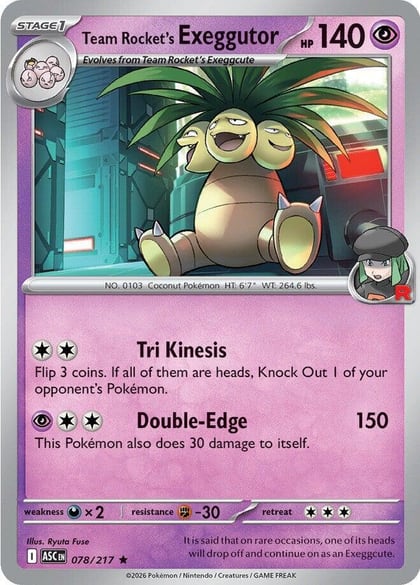 Team Rocket's Exeggutor, ME: Ascended Heroes 078/217