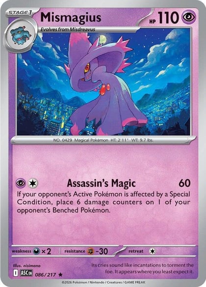Mismagius, ME: Ascended Heroes 086/217