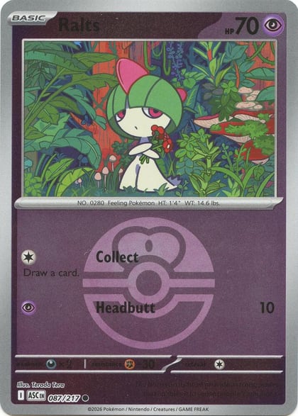Ralts (Love Ball), ME: Ascended Heroes 087/217