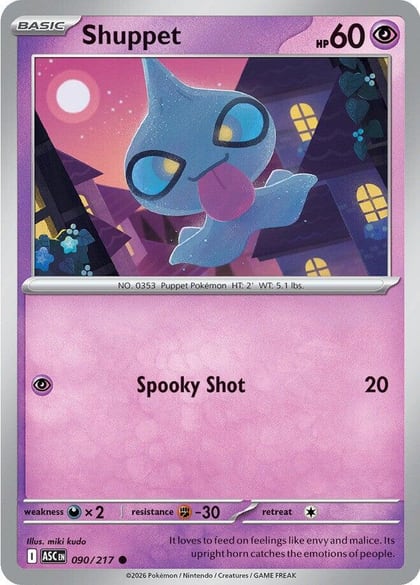 Shuppet, ME: Ascended Heroes 090/217