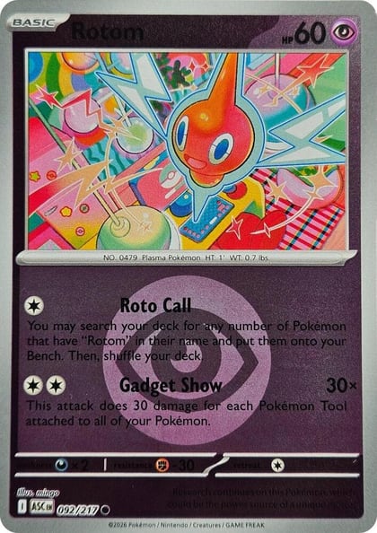 Rotom (Energy Symbol Pattern), ME: Ascended Heroes 092/217