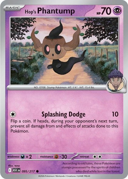 Hop's Phantump, ME: Ascended Heroes 095/217