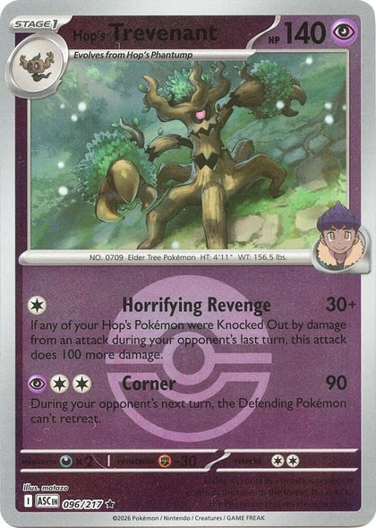 Hop's Trevenant - 096/217 (Poke Ball), ME: Ascended Heroes 096/217