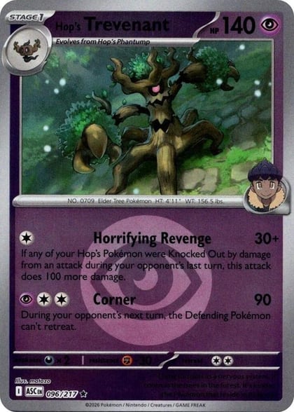 Hop's Trevenant - 096/217 (Energy Symbol Pattern), ME: Ascended Heroes 096/217