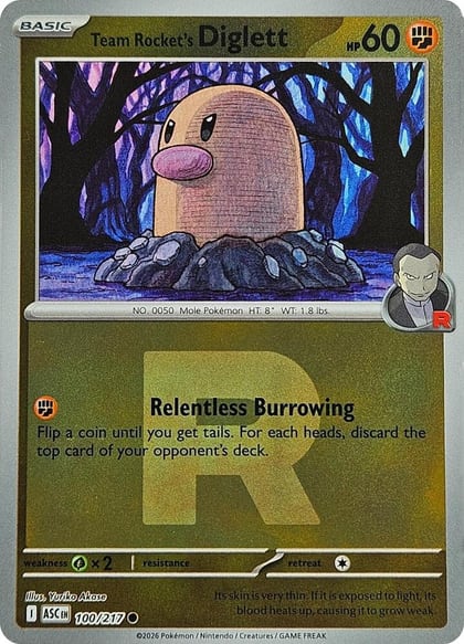 Team Rocket's Diglett (Team Rocket), ME: Ascended Heroes 100/217