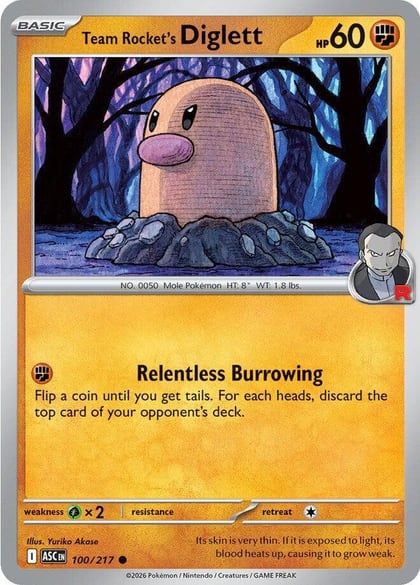 Team Rocket's Diglett, ME: Ascended Heroes 100/217