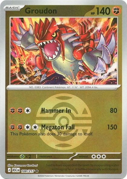 Groudon (Dusk Ball), ME: Ascended Heroes 108/217