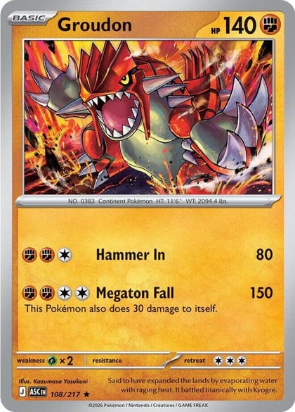 Groudon, ME: Ascended Heroes 108/217