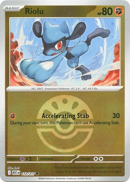Riolu (Friend Ball), ME: Ascended Heroes 112/217