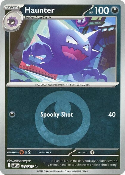 Haunter (Energy Symbol Pattern), ME: Ascended Heroes 124/217