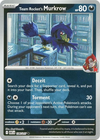 Team Rocket's Murkrow (Team Rocket), ME: Ascended Heroes 126/217