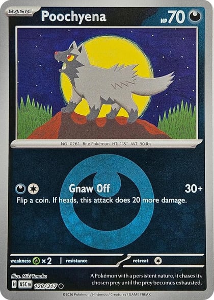 Poochyena (Energy Symbol Pattern), ME: Ascended Heroes 128/217