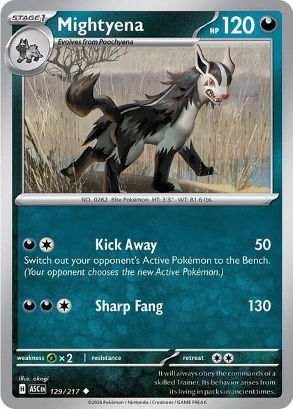 Mightyena - 129/217, ME: Ascended Heroes 129/217