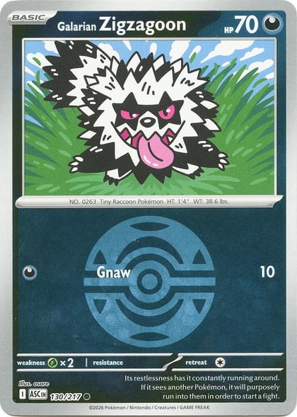 Galarian Zigzagoon (Dusk Ball), ME: Ascended Heroes 130/217