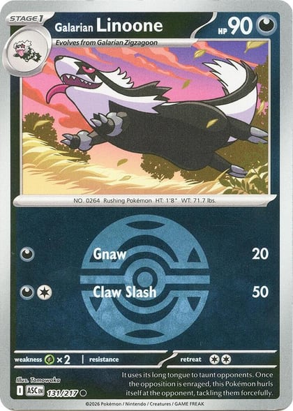 Galarian Linoone (Dusk Ball), ME: Ascended Heroes 131/217