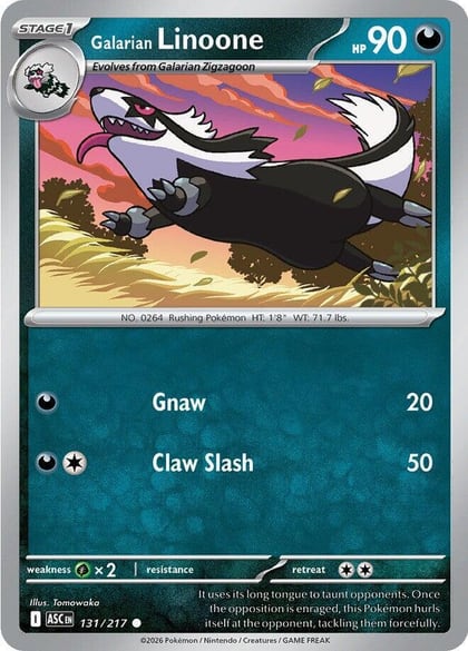 Galarian Linoone, ME: Ascended Heroes 131/217