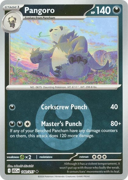 Pangoro (Energy Symbol Pattern), ME: Ascended Heroes 140/217