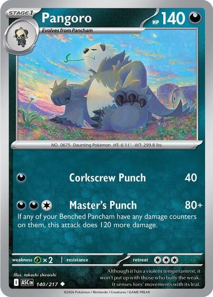 Pangoro, ME: Ascended Heroes 140/217