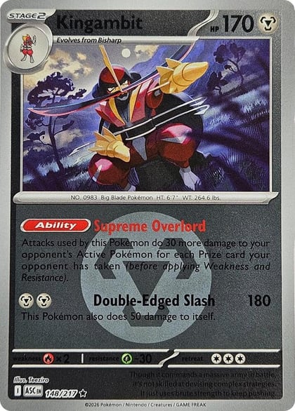 Kingambit (Energy Symbol Pattern), ME: Ascended Heroes 148/217