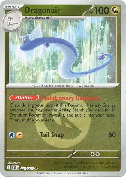 Dragonair (Energy Symbol Pattern), ME: Ascended Heroes 151/217