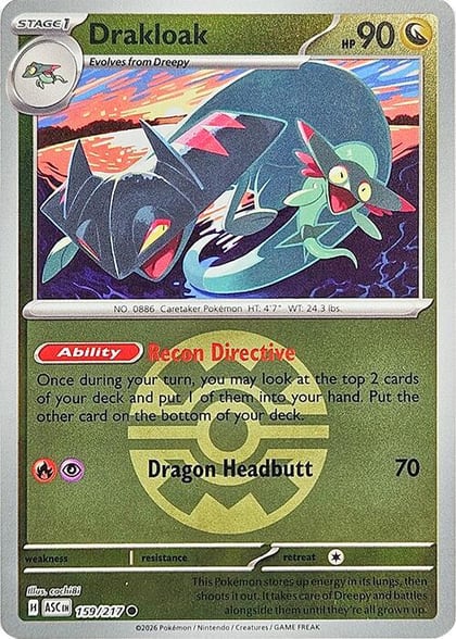 Drakloak - 159/217 (Quick Ball), ME: Ascended Heroes 159/217