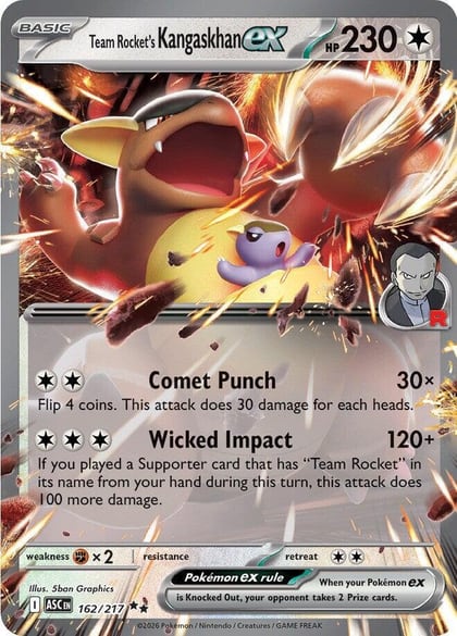 Team Rocket's Kangaskhan ex, ME: Ascended Heroes 162/217