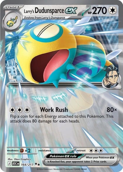 Larry's Dudunsparce ex, ME: Ascended Heroes 164/217