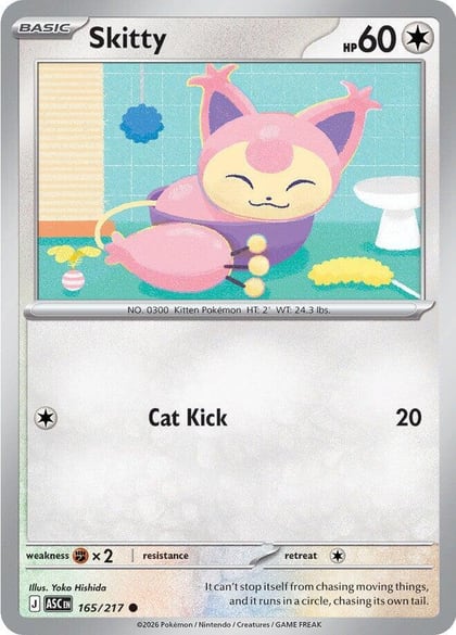 Skitty, ME: Ascended Heroes 165/217