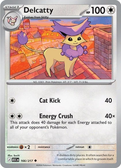 Delcatty, ME: Ascended Heroes 166/217