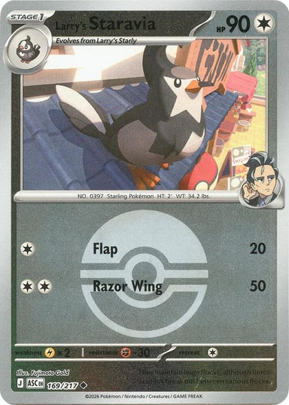 Larry's Staravia (Poke Ball), ME: Ascended Heroes 169/217