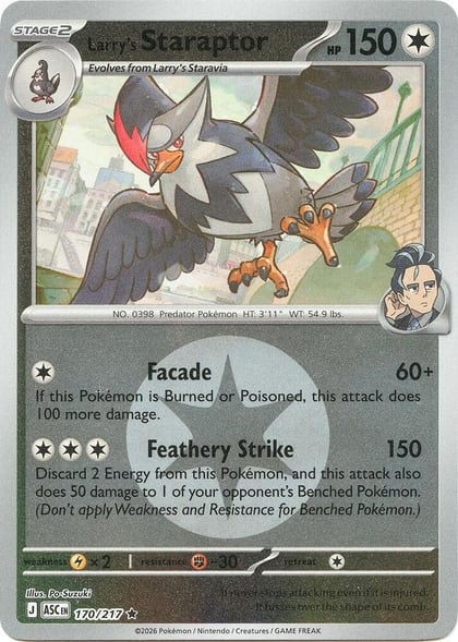 Larry's Staraptor - 170/217 (Energy Symbol Pattern), ME: Ascended Heroes 170/217