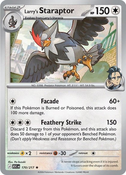 Larry's Staraptor - 170/217, ME: Ascended Heroes 170/217