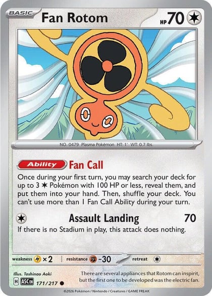 Fan Rotom - 171/217, ME: Ascended Heroes 171/217