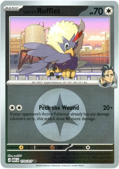 Larry's Rufflet (Energy Symbol Pattern), ME: Ascended Heroes 173/217