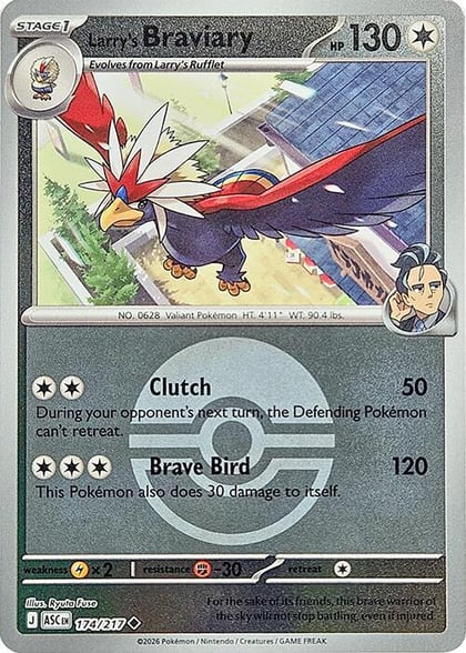 Larry's Braviary (Poke Ball), ME: Ascended Heroes 174/217