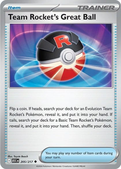 Team Rocket's Great Ball, ME: Ascended Heroes 205/217