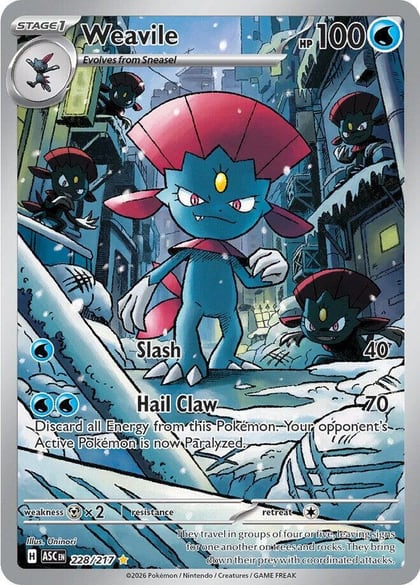 Weavile - 228/217, ME: Ascended Heroes 228/217