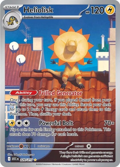 Heliolisk - 229/217, ME: Ascended Heroes 229/217