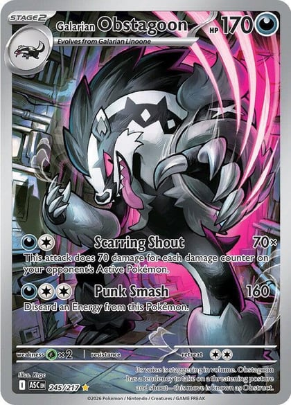 Galarian Obstagoon - 245/217, ME: Ascended Heroes 245/217